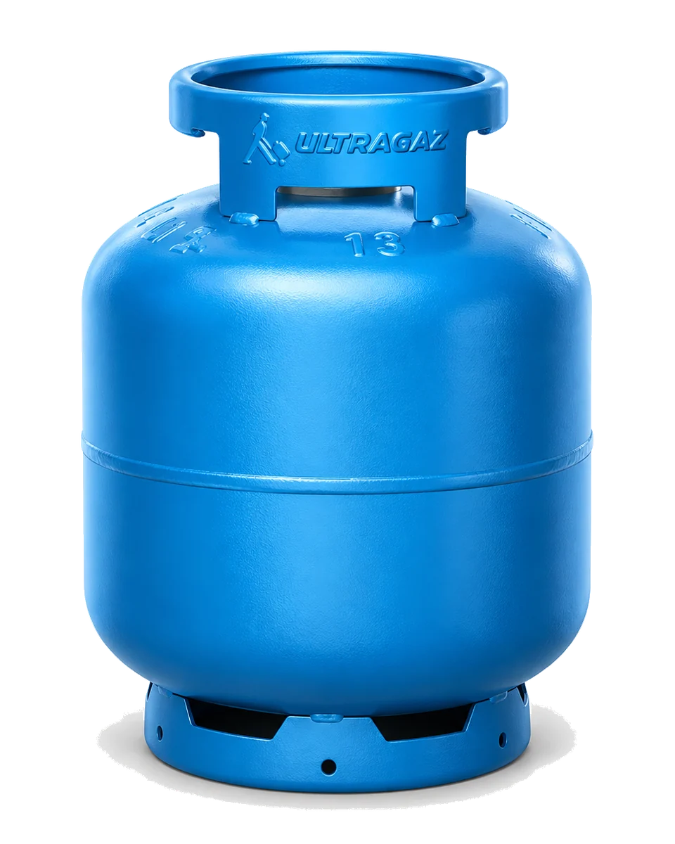 Botijão Ultragaz P13, azul